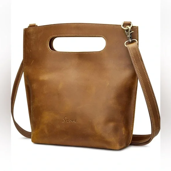 S-Zone leather crossbody purse bag - Picture 8 of 15